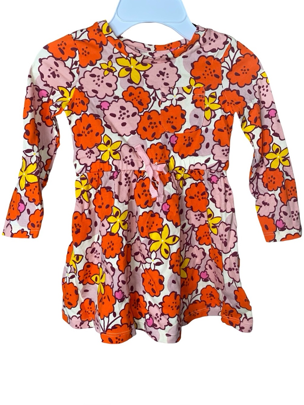 Amazon Essentials Girls' Long-Sleeve Elastic Waist T-Shirt Dress Size 2T
